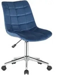 B&uuml;rostuhl Medford Samt Blau