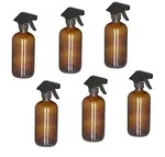 Relaxdays Spr&uuml;hflasche Glas, 6er Set, 500 Ml, Nebel & Strahl, Spritzflasche F&uuml;r