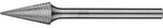 Pferd Tools Hartmetall Hochleistungsfr&auml;sstift Micro Spitzkegel Skm &Oslash; 06x13 Mm