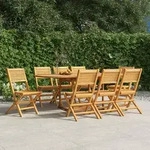 Vidaxl Klappbare Gartenst&uuml;hle Set Von 8 47x62x90cm Aus Massivem Teakholz