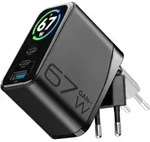 Cellularline Powerview Iq Ach 67w 67w Netzladeger&auml;t Mit Smartem Tft-display,