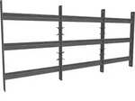 Mucola - Fenstergitter Einbruchschutz Balkongel&auml;nder Stabgel&auml;nder 60x70-130cm...