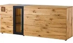 Sideboard Wildeiche 160x43,5x80 Natur Ge&ouml;lt/lackiert Kitzb&uuml;hel 126