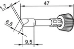 Ersa 0102cdlf65 L&ouml;tspitze Mei&szlig;elform, Gerade Spitzen-gr&ouml;&szlig;e 6.50 Mm Inhalt 1 St.