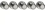 Maul - Neodym Magnet (&oslash; X H) 12 Mm X 16 Mm Kegel Silber 5 St. 6168696