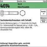 Iso 4014 Sechskant-schaftschraube M24x140 Stahl 10.9 Zinklamellenbeschichtet 10...