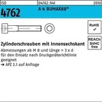 Bufab - Zylinderschraube Iso 4762 M.innensechskant M 20 X 60 A 4 Bumax88