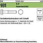 Din 931 Sechskant-schaftschraube M12x75 Stahl 8.8 Feuerverzinkt 50 Stk