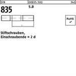 Din 835 Stiftschraube M16x100 Stahl 5.8 Blank 25 Stk