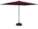 Garten-schirm Mit Fu&szlig; 200 X 300 Cm Polyester Rechtwinklig Vidaxl