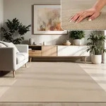 Paco Home - Moderner Wohnzimmer Teppich Kurzflor Waschbar Weich Einfarbig...