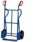 Variofit Stahlrohrkarre Niedrig Luftbereifung 2 St&uuml;tzb&uuml;gel Schaufel 450 X 120...
