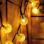 Solar Lichterkette Bubbleballs Mit 30 Warmwei&szlig;en Leds 102176 - Esotec