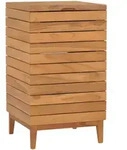 W&auml;schekorb 40&times;40&times;70 Cm Teak Massivholz Vidaxl