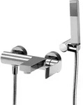 Paffoni - Badewannenmischer Komplett Mit Chromfarbenem Duschset Tango Ta023cr Chrom -