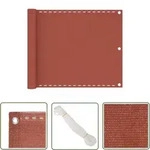 Balkon-sichtschutz Terracotta-rot 75x500 Cm Hdpe Vidaxl