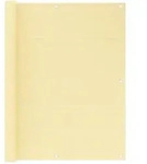 Vidaxl Balcony Screen Beige 120x500 Cm Hdpe