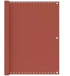 Balkon-sichtschutz Terracotta-rot 120x400 Cm Hdpe Vidaxl
