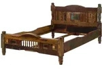 Bett Altholz 140x200x100 Mehrfarbig Lackiert Fable 21