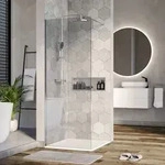 Duschabtrennung Bernstein Walk-in Ex101 Nano Echtglas 10mm Klarglas 80cm