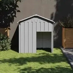Vidaxl - Hundeh&uuml;tte Mit Dach Hellgrau 117x103x123 Cm Verzinkter Stahl