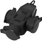 Interb&auml;r 9007-004.01 3fach-kupplung Gummi 230 V Schwarz Ip44