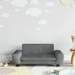 Kindersofa Dunkelgrau 70x45x33 Cm Samt Vidaxl