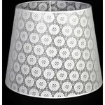 Lampenschirm F&uuml;r Stehlampe E27 Wei&szlig; Spitze Stoff Textil