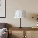 Lampenschirm Wei&szlig; &Oslash;45x28 Cm Korbweide Vidaxl