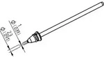 Ersa - 0742ed1023h/sb Entl&ouml;tspitze Konisch Spitzen-l&auml;nge 79.25 Mm Inhalt 1 St.
