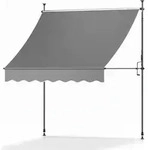 Klemmmarkise 1, 5m Breit Ohne Bohren Solvision Bm3, Anthrazit
