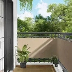 Vidaxl Balcony Screen Beige 75 X 200 Cm Oxford Fabric