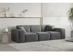 Sofa Designersofa Celes Premium 3-sitzer In Stoff Opera Velvet Dunkelgrau