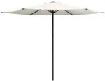 Gartensonnenschirm 300 X 300 Cm Polyester Rechtwinklig Creme Vidaxl