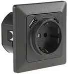 Milos Steckdose Mit Usb C, Unterputz 250v / 16a Up-steckdose Anthrazit
