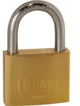 Kasp - K12050sd Vorh&auml;ngeschloss 50 Mm Goldgelb Schl&uuml;sselschloss