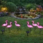 Solar Steckleuchte Flamingo Led Gartendeko Figur Solarleuchte Balkon Erdspie&szlig;,