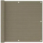 Balkon-sichtschutz Taupe 90x300 Cm Hdpe Vidaxl