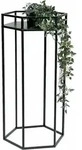 Dandibo Blumenhocker Metall Schwarz 6eck 70 Cm Blumenst&auml;nder Blumens&auml;ule...