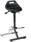 Bimos Industriestehhilfe Pu-sitz Klappbar Sitzh&ouml;he 640-840 Mm