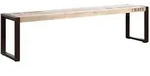 Massivmoebel24 - Bank Mango 180x45x40 Natur Bedruckt Factory 114