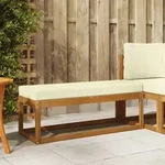 Vidaxl Outdoor Stoolbench Natural And Cream 115 X 43 X 45 Cm
