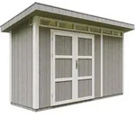 Gartenhaus Premium Qualit&auml;t 4,3m2 - L161xw411cm- All-inclusive-set Mit Boden,