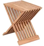 Devries Beistelltisch/hocker ""woodie"" Aus Teakholz Klappbar Holztisch 41x33x45cm