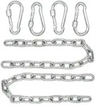 No Brand - 2 X 230kg H&auml;ngesessel Kette - 50cm Aufh&auml;ngung 4 Karabiner -...