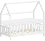 Ml-design Kinderbett Hausbett 70x140 Cm Mit Matratze, Rausfallschutz, Dach &