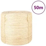 Seil 100% Sisal 6 Mm 50 M Vidaxl