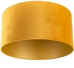 Velours Lampenschirm Gelb 50/50/25 Mit Goldener Innenseite