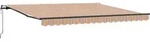 Ausziehbare Markise Mehrfarbig 400 X 350 Cm Stoff Und Aluminium Vidaxl