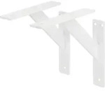 Ml-design - 2 St&uuml;ck Regalhalterung 180x180 Mm, Wei&szlig;, Aluminium, Schwebende